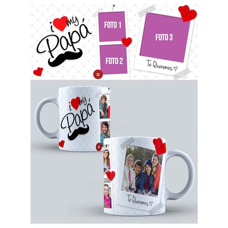 Taza de Loza Grande 15oz Personalizada Día Del Padre 54