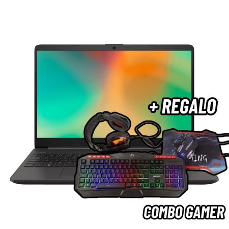 LAPTOP HP 255 G10 15.6 HD AMD ATHLON 7120U 256GB SSD 8GB RAM + COMBO GAMER