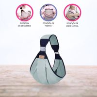 Canguro Ergonómico para Bebé «FULAR» Ligth BLUE