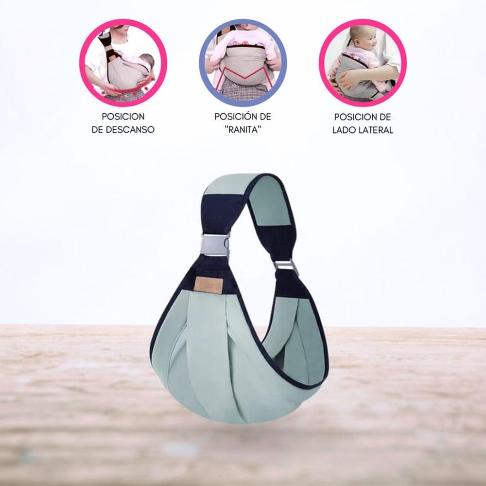 Canguro Ergonómico para Bebé «FULAR» Ligth BLUE