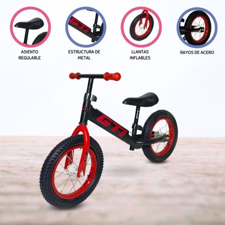Bicicleta de Balance para Niños «GTI» Red