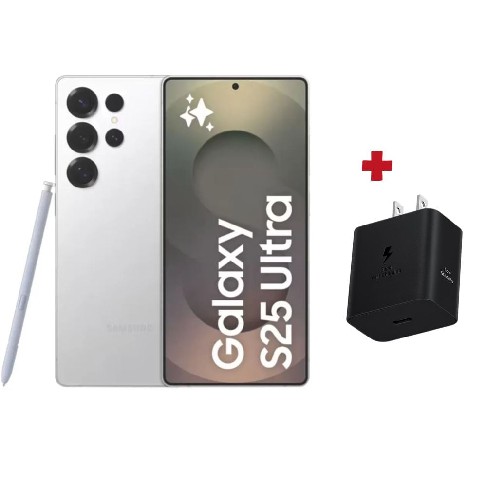 Samsung S25 ULTRA 512GB 12GB Titanium white silver + cubo 45W