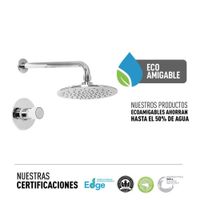 Monocomando de ducha cromada con salida Chaska Vainsa