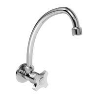 Llave para lavadero a la pared punta sal cromado Italgrif