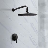 Monocomando de ducha con salida española lever black