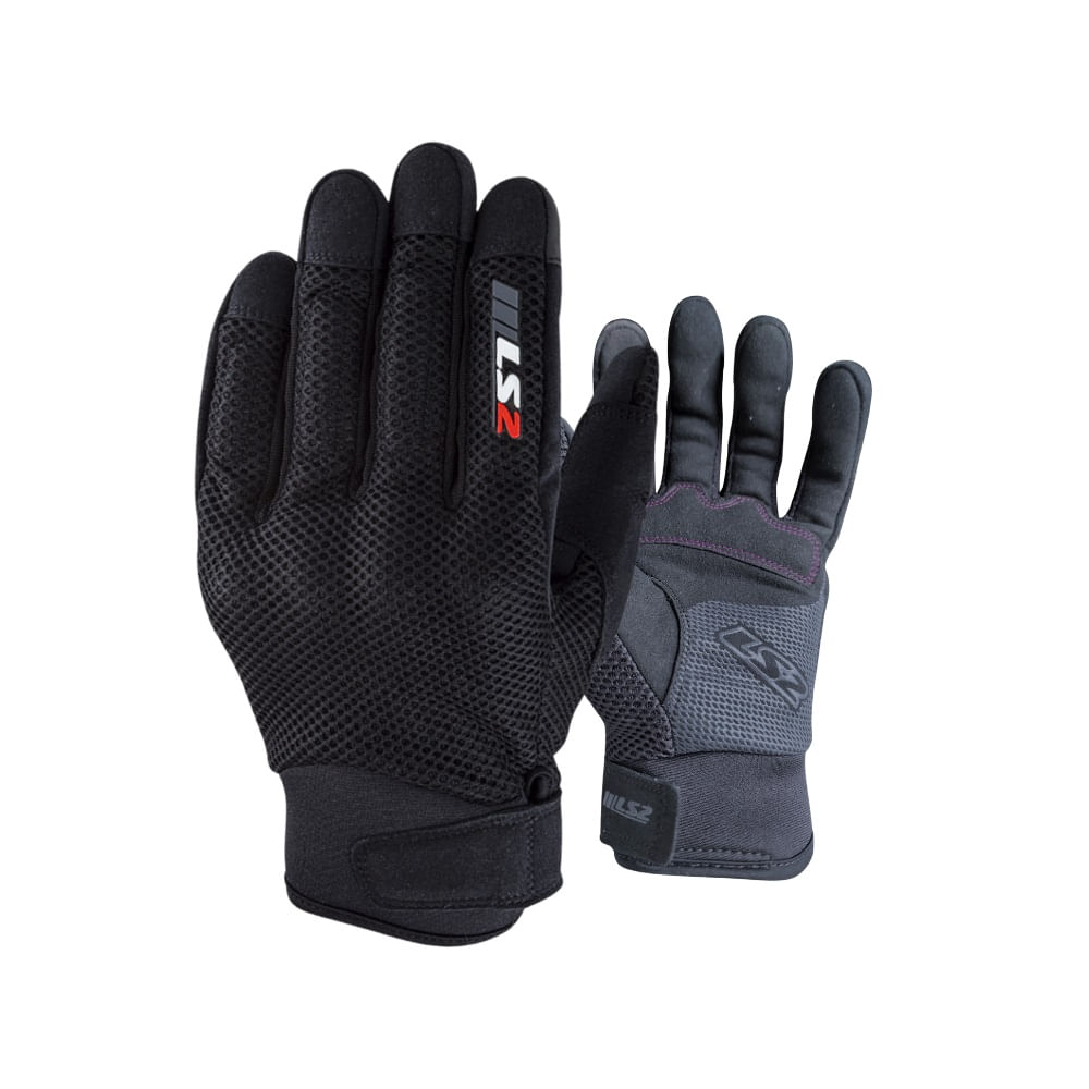 Guante Para Motociclista LS2 Ray Negro Talla M