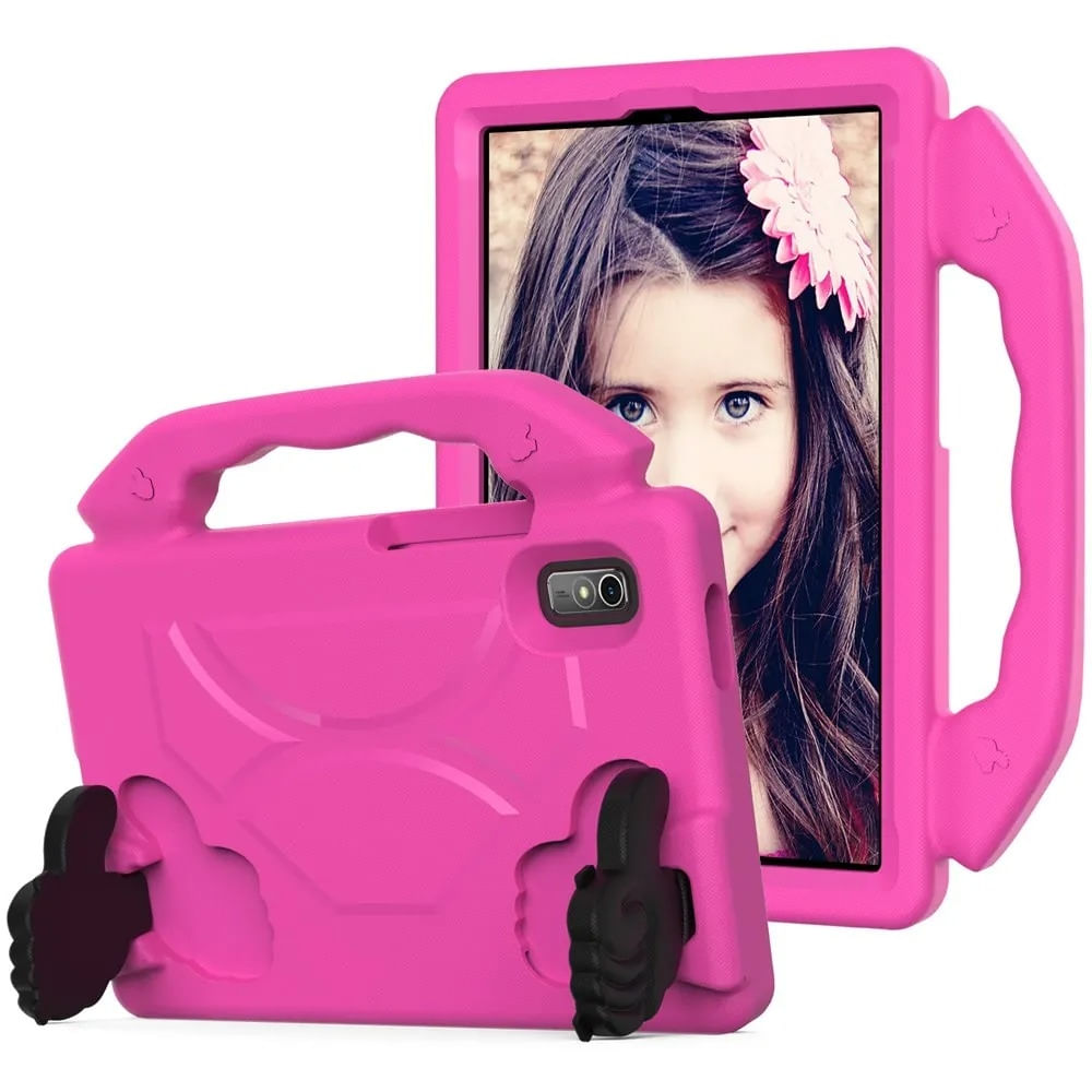 Funda de Goma con Diseño Like para Tablet Lenovo M10 5G Fucsia