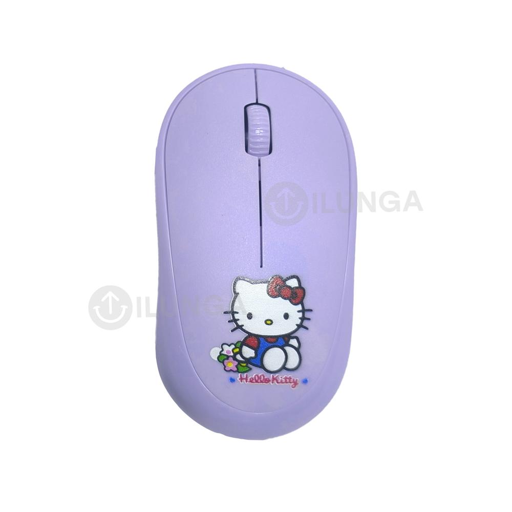 MOUSE INALAMBRICO HELLO KITTY MORADO