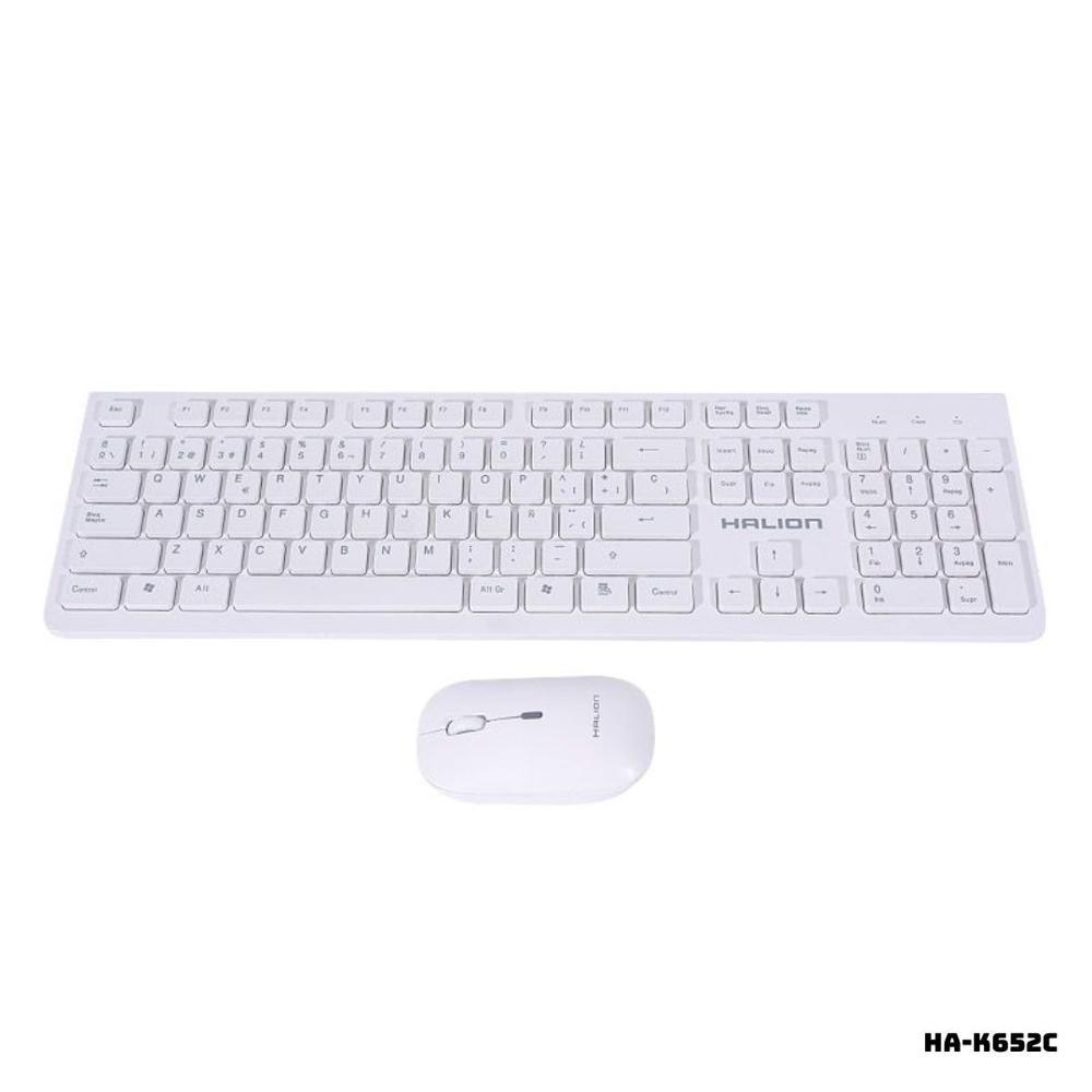 KIT HALION TECLADO Y MOUSE INALAMBRICO HA-K652C