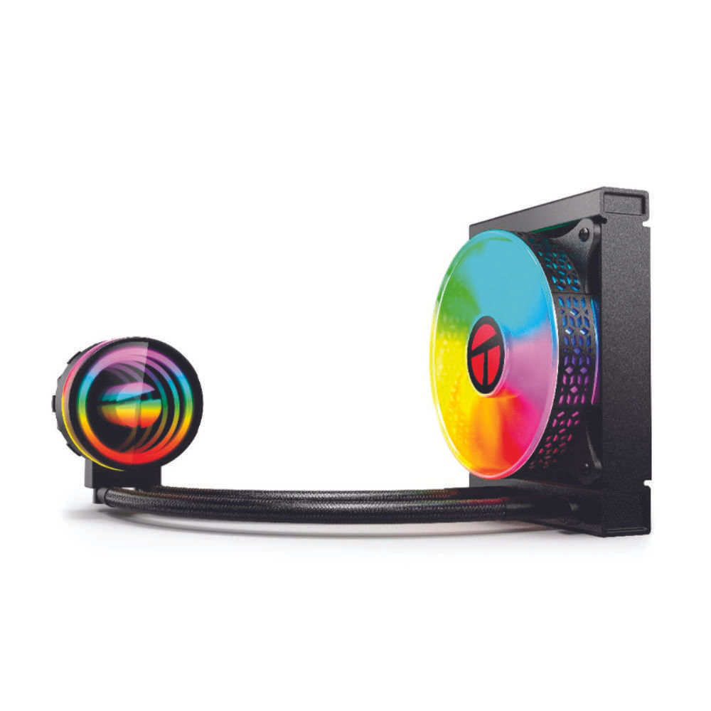 Cooler para procesador TEROS TE-8163N, Intel y AMD, TDP 155W Máx, 12 cm, líquida