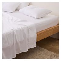 Sábanas queen blanco 100 % algodón bramante 200 hilos Lima Tienda