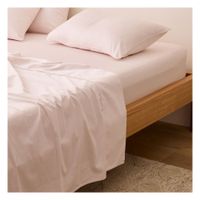 Sábanas 2 plazas rosado bebé 100 % algodón bramante 200 hilos Lima Tienda