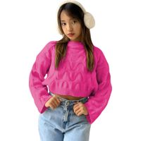 Chompa Mujer Cerrada Hilo Frances 359G-23 Color Fucsia