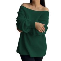 Chompa Mujer Hombros Hilo Dralom 359G-24 Color Verde