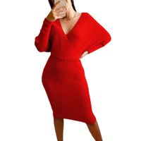Vestido Mujer Hilo Cruzado Mlarga 359G-27 Color Rojo