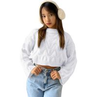 Chompa Mujer Cerrada Hilo Frances 359G-23 Color Blanco
