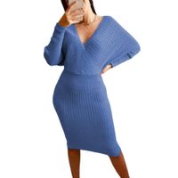 Vestido Mujer Hilo Cruzado Mlarga 359G-27 Color Celeste