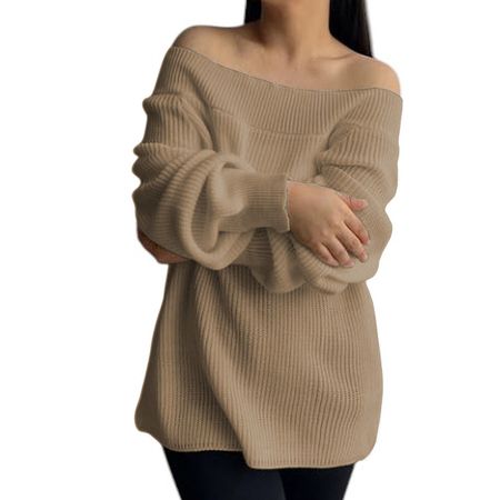 Chompa Mujer Hombros Hilo Dralom 359G-24 Color Vainila Talla S