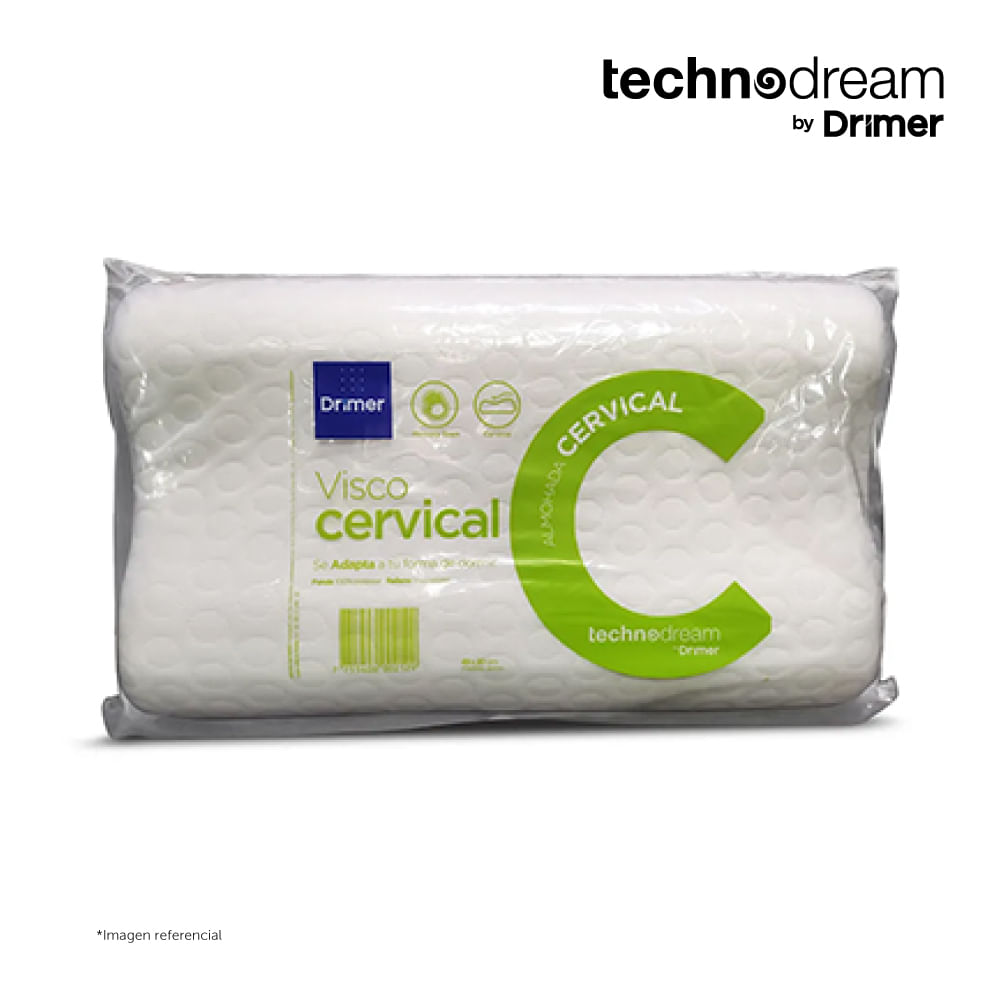 Almohada TECHNODREAM Viscoelástica Cervical 49x30cm