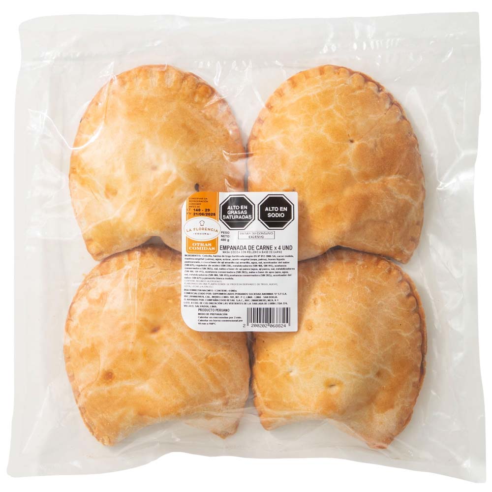 Empanada de Carne LA FLORENCIA Paquete 4un