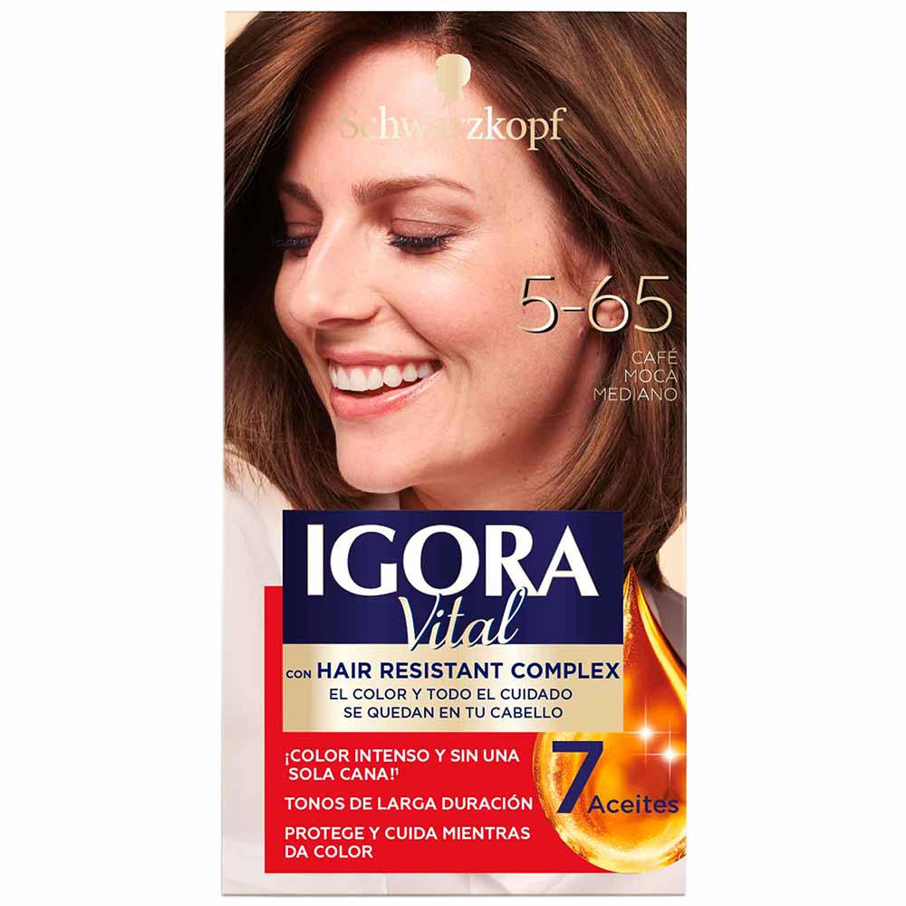 Tinte Para Cabello Igora 5 65 Café Moca Mediano Caja 50ml Plazavea