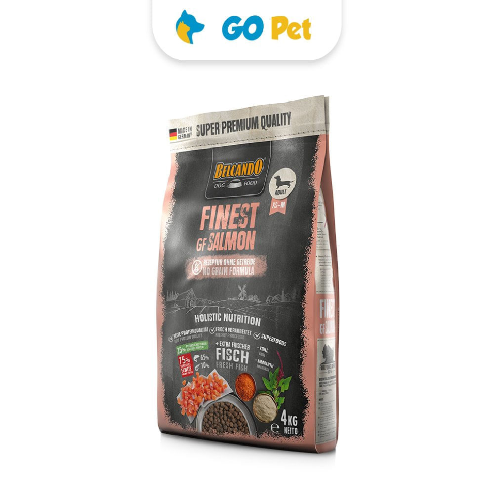 Alimento para Perros Belcando Adulto Rz. Pequeña y Mediana  4 Kg Salmon Libre de Granos Finest
