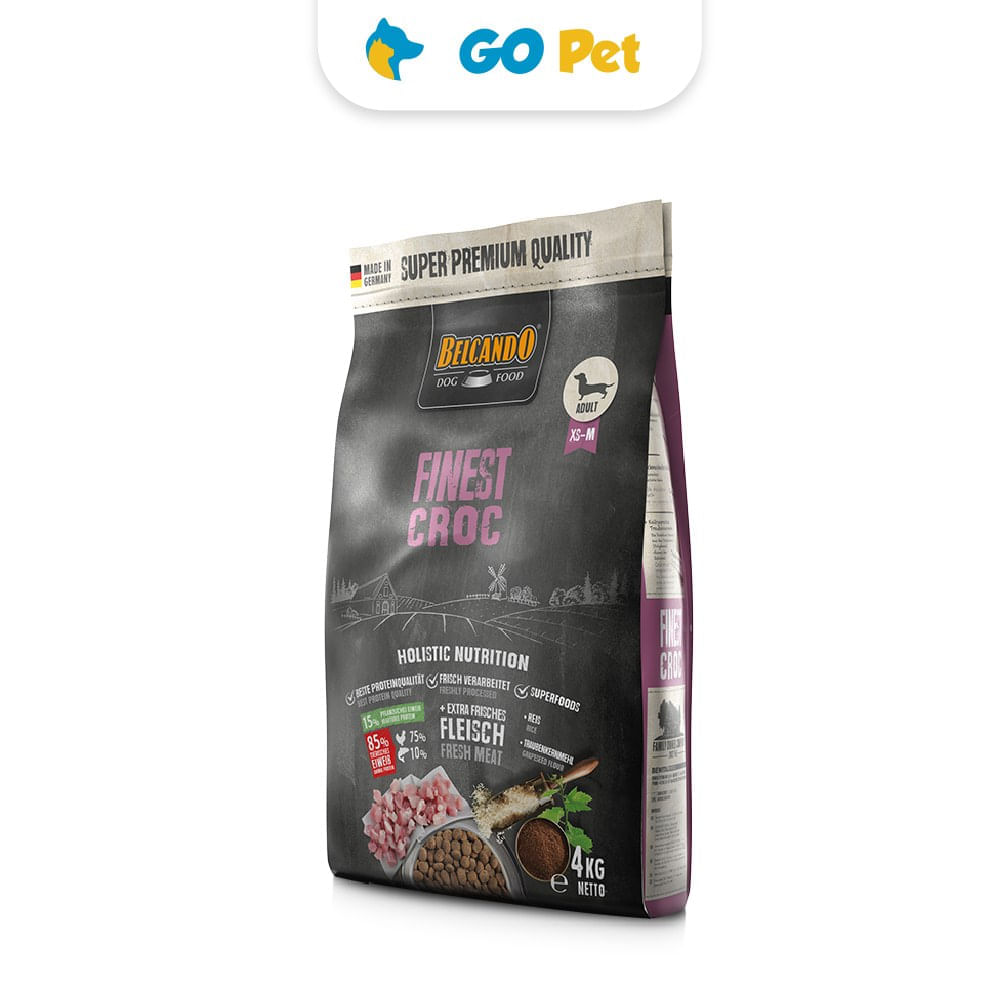 Alimento para Perros Belcando Adulto Rz. Pequeña y Mediana 4 Kg Pato Finest Croc