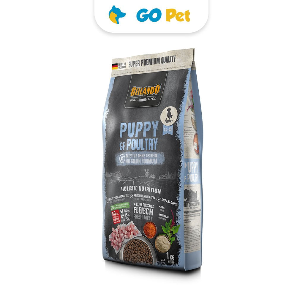 Alimento para Perros Belcando Cachorro Todas las Razas 1 Kg Ave Libre de Granos GF Poultry