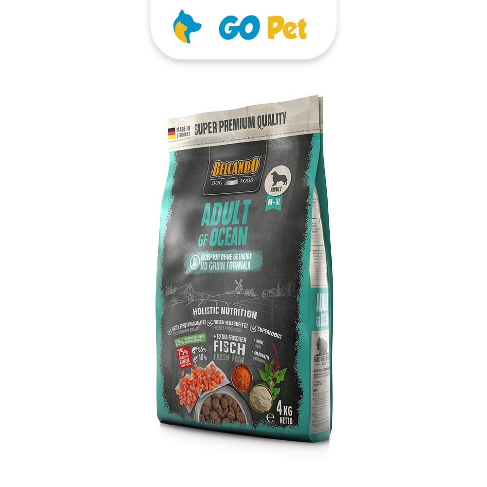 Alimento para Perros Belcando Adulto Rz. Mediana y Grande 4 Kg Mix Marino Sin Granos GF Ocean