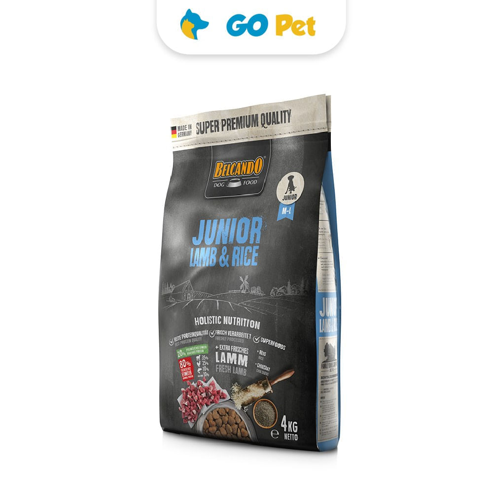 Alimento para Perros Belcando Cachorro Rz. Mediana y Grande 4 Kg Junior Cordero & Arroz