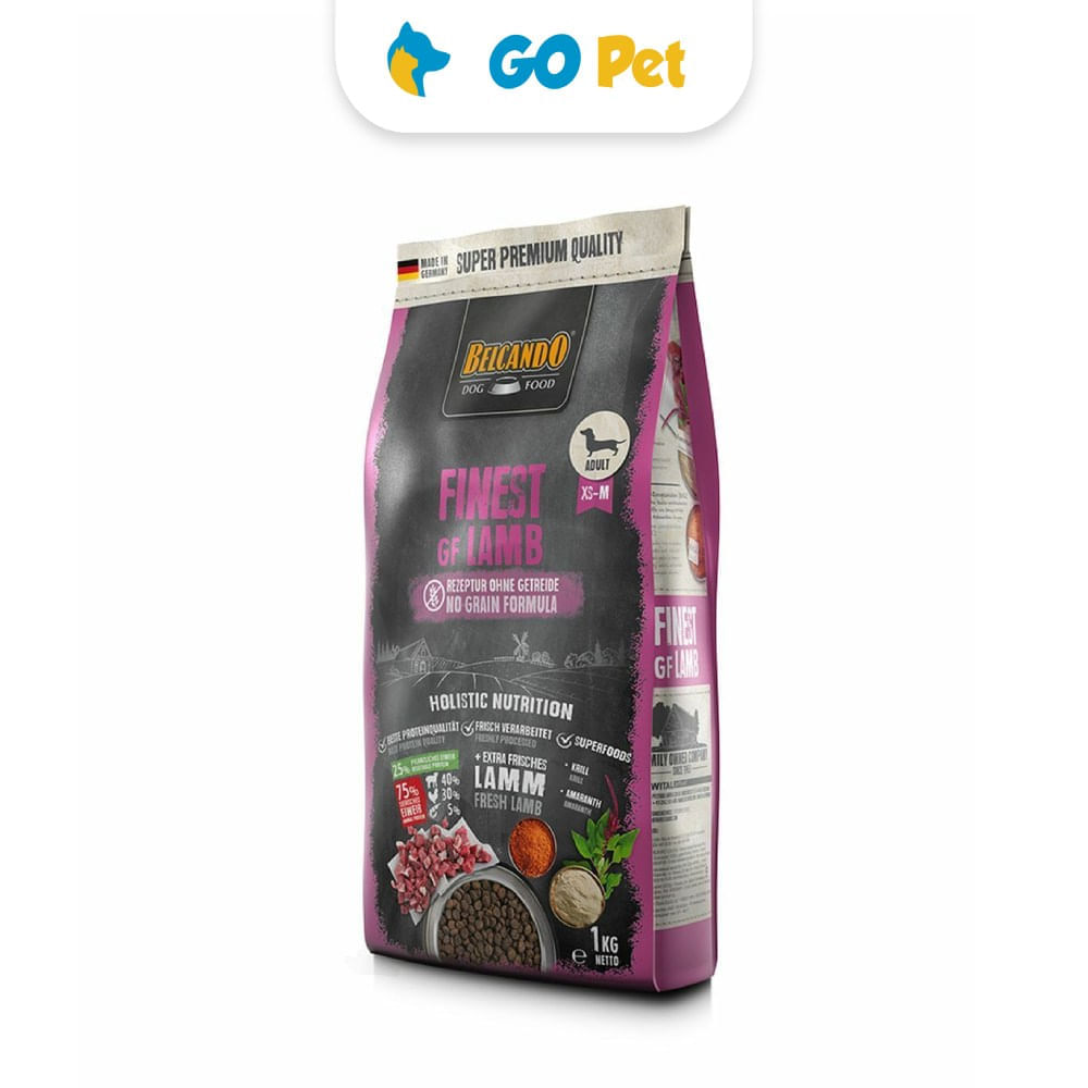 Alimento para Perros Belcando Adulto Rz. Peq y Mediana 1 Kg Cordero Libre de Granos Finest Lamb