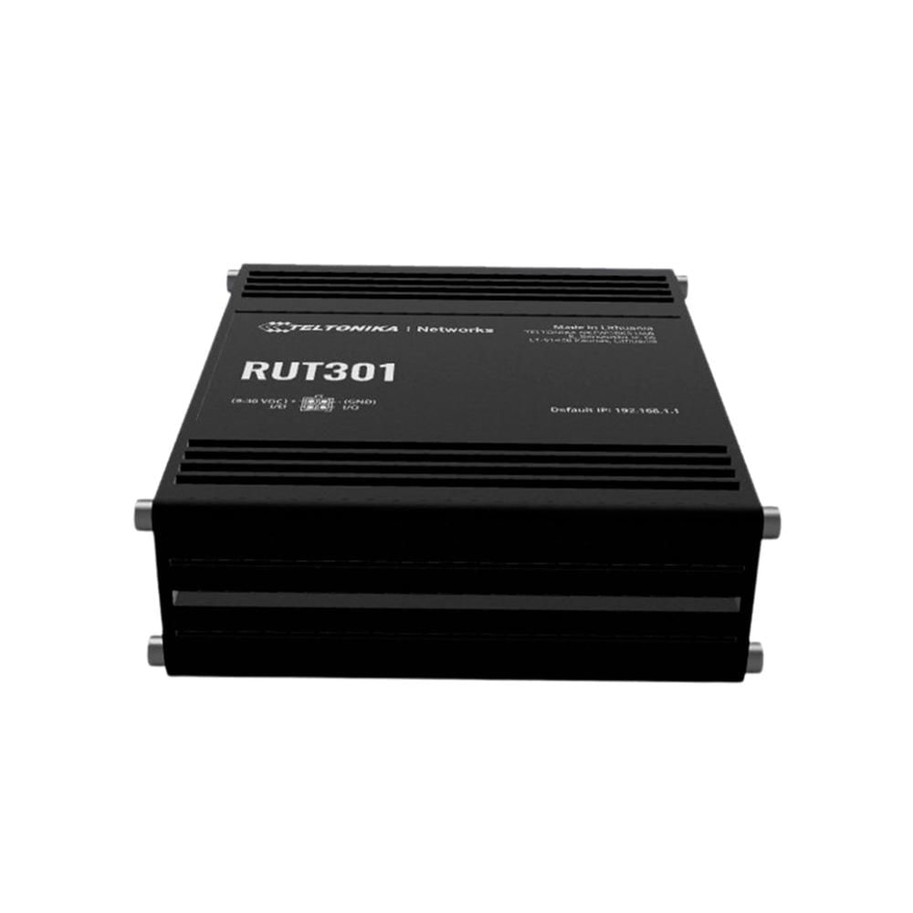 ROUTER TELTONIKA RUT301 5X ETHERNET (10/100 MBPS), E/S DIGITALES Y USB 2.0, RMS VPN P/N: RUT301