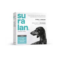 Antipulgas para perros Suralan Small 5 a 10 Kg x 4 Tab