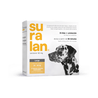 Antipulgas para perros Suralan Large 20 a 40 Kg x 4 Tab