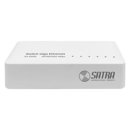 SATRA 1402050000 Switch 5 puertos 10/100/1000Mbps GIGABIT