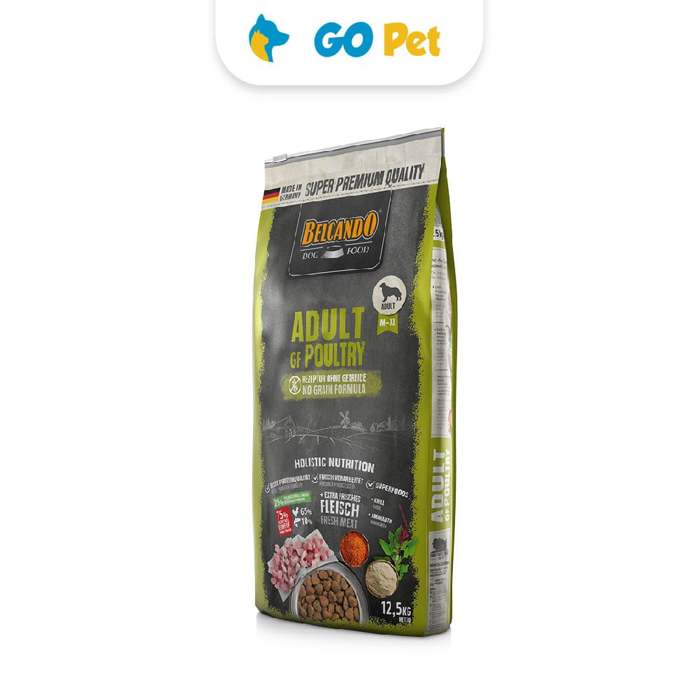 Alimento para Perros Belcando Adulto Rz. Mediana Grande 12.5 Kg Ave Libre de Granos GF Poultry