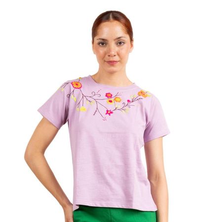 Polo Metamorfosis Betania Manga Corta Lila Talla L