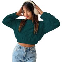 Chompa Mujer Hilo Clasico 359G-23 Color Verde