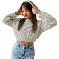 Chompa Mujer Hilo Clasico 359G-23 Color Hueso