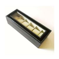 Organizador Para 6 Relojes De Forro Cuerina pu