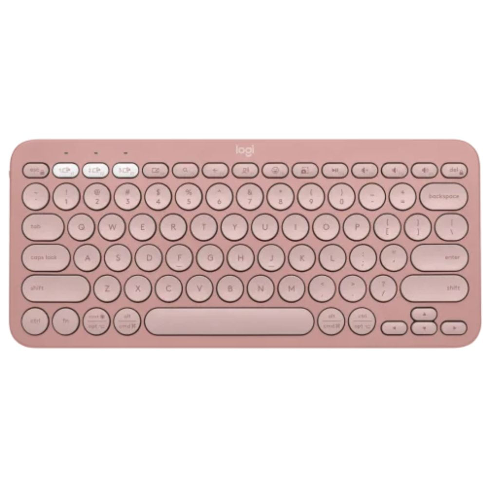 Teclado Logitech Pebble Keys 2 K380s Bluetooth Multidispositivo Rosado