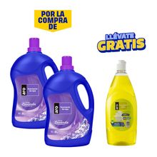 pack-lavavajilla-liquido-limon-aro-900ml-suavizante-aro-lavanda-frasco-5l-x-2un