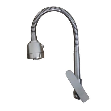 Grifo Caño Cocina Pared Flexible 360 Acero Satinado Mate