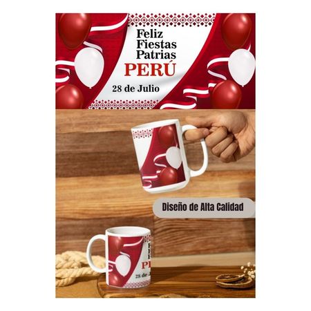 Taza de Loza Diseño Fiestas Patrias 11oz 151