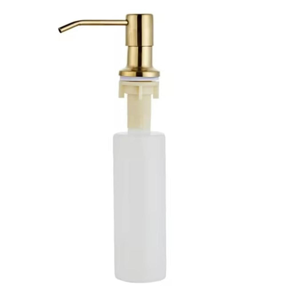 Dispensador de jabón líquido para cocina acero  Dorado Mate