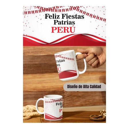 Taza de Loza Diseño Fiestas Patrias 11oz 152