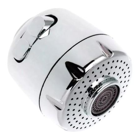 Cabezal Aireador dos funciones para Caño Grifo Cocina ABS Cromado