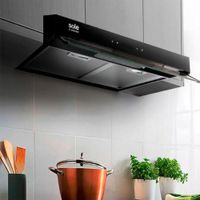 Campana Extractora Sole 60cm Slim Black TURE18CO Negro