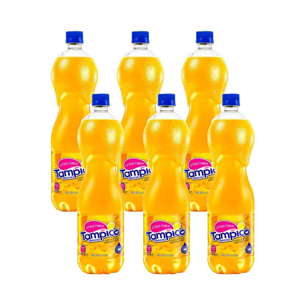 Refresco TAMPICO Citrus Punch Paquete 6 Botellas 1.5L c/u