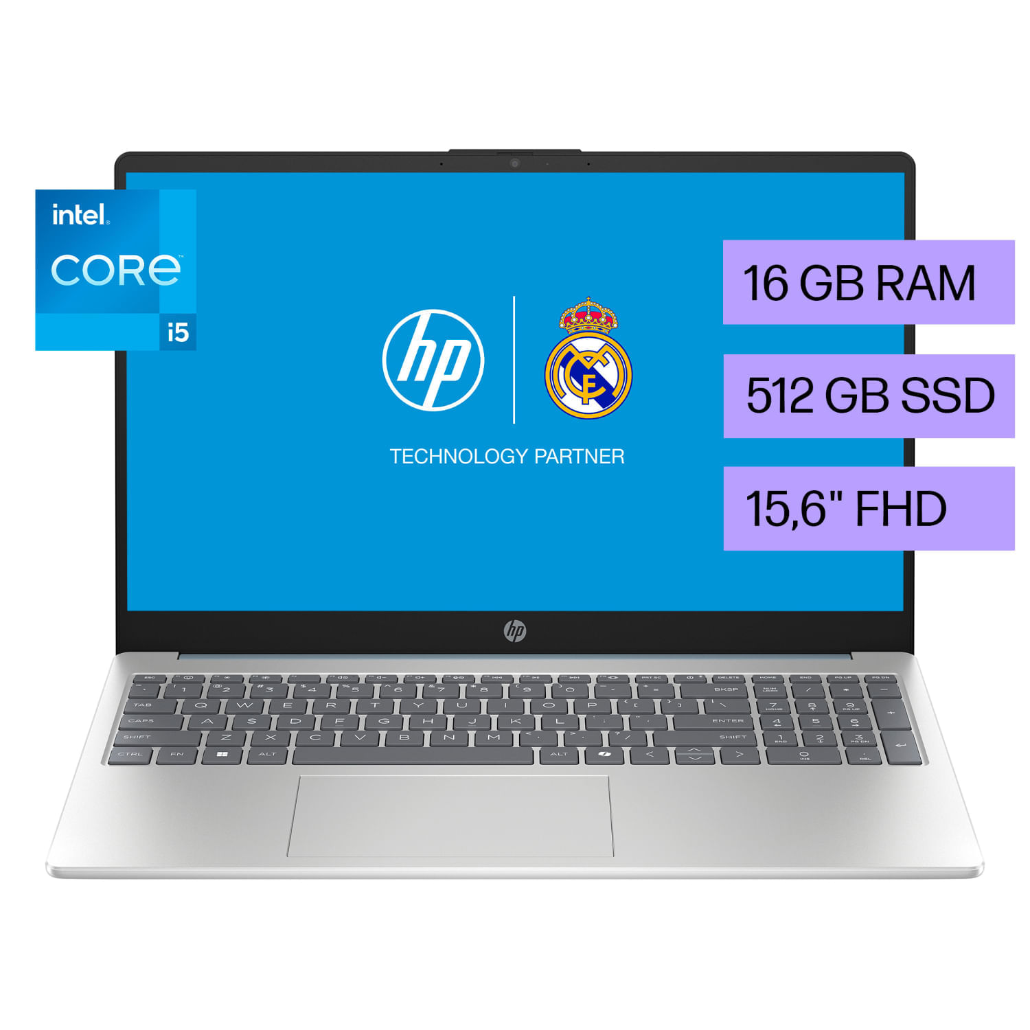 Laptop HP Intel® Core™ i5-1334U 15-fd0257la I5-1334U 16GB RAM 512GB SSD 15.6""